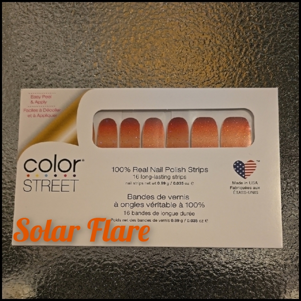 Color Street Retired "Solar Flare" Ombre Nail Strips - NWT
